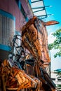 ArtPrize - Grand Rapids, MI /USA - October 8th 2016: Close up shot of a pegasus statue on display during artprize in Grand Rapids