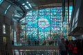 ArtPrize - Grand Rapids, MI /USA - October 8th 2016: Giant stained glass display during artprize 8 in Grand Rapids Michigan