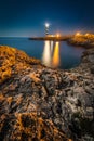 Artrutx Lighthouse in Minorca, Spain Royalty Free Stock Photo