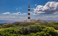 Artrutx Lighthouse at south coast of Minorca Royalty Free Stock Photo
