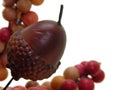 Arts & Crafts: Acorn & Berries Royalty Free Stock Photo