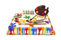 Arts And Crafts, Painter`s Celebration Birthday Cake