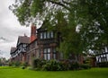 Arts and crafts style house in the village of Port Sunlight, Birkenhead, Wirral, United Kingdom