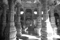 Arts in Ranakpur Jain temple, India Royalty Free Stock Photo