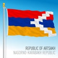 Artsakh Nagorno Karabakh national flag