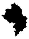 Artsakh Nagorno Karabakh Republic Map Silhouette Vector