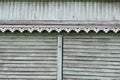 artsy decor trim and classic old wooden house. triangular patterns and wood texture turquoise color