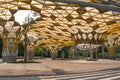 The artsy yellow cover in the Perdana Botanic Garden in Kuala Lumpur Malaysia