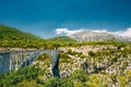 Artuby bridge over the Verdon Gorge in France Royalty Free Stock Photo