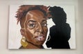 Artwork of a African Black Woman in the Crosstown Concourse Memphis, Tennessee Royalty Free Stock Photo