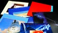 Artwork of the cd collection by DIRE STRAITS. British rock group founded in 1977 by Mark Knopfler Royalty Free Stock Photo