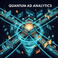 Artwork depicting a futuristic quantum computing concept titled Royalty Free Stock Photo