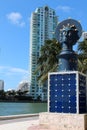 Artwork displayed along the Riverwalk,Miami,Florida,Summertime,2013