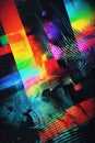 Glitch Chromatic Signal Royalty Free Stock Photo