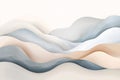 This artwork features an abstract depiction of Nordic mountains created using flowing lines, showcasing a soft beige and Royalty Free Stock Photo