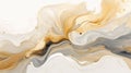 Abstract Surrealism Composition In Gold Ore And Whitewashes Royalty Free Stock Photo