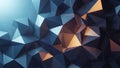 Artwork featuring an array of interconnected geometric polygons Royalty Free Stock Photo
