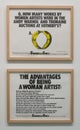 An artwork by Guerrilla Girls in the famous Tate Modern in London