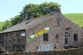 Artwork on house for visit of Tour de France 2014 Royalty Free Stock Photo
