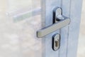 Artwork illustration of a Exterior door handle and Security lock Royalty Free Stock Photo