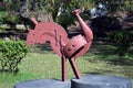 Artwork made by waste iron material