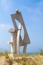 Artwork of Museum sculptures by the sea, Scheveningen, Netherlan