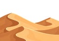Artwork of sand dunes, featuring smooth, curving lines with a palette of Royalty Free Stock Photo