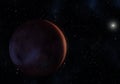 Artwork of Sedna dwarf planet in the Kuiper belt Royalty Free Stock Photo