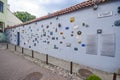 Artwork wall at Literatu street, Vilnius, Lithuania