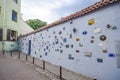 Artwork wall at Literatu street, Vilnius, Lithuania