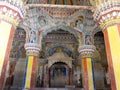 Artworks inside a temple in South India