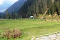 Beautiful view of the Aru Valley in Pahalgam, Kashmir, India Royalty Free Stock Photo
