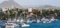 Aruba Harbor and Casino Royalty Free Stock Photo