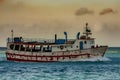 Aruba Harbor Work Boat Royalty Free Stock Photo