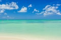 Aruba island. View from the beach Royalty Free Stock Photo