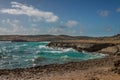 Aruba Landscape in the Atlantic Side Royalty Free Stock Photo