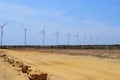 Aruba`s Windmills at Vaderpiet Royalty Free Stock Photo