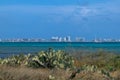 Aruba view from Arashi Beach Royalty Free Stock Photo