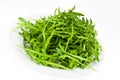 Arugula fresh heap leaf on white background Royalty Free Stock Photo