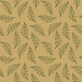 Arugula pattern hand drawn doodle . For packaging, backgrounds, postcards, posters, banners, textile prints, cover