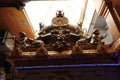 Interior of Arulmigu Manakula Vinayagar Temple in Puducherry, India