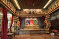 Interior of Arulmigu Manakula Vinayagar Temple in Puducherry, India