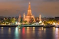 Arun temple waterfront Royalty Free Stock Photo