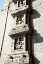 Sculptures on the walls of Arulmigu Arunachaleswarar Temple, Thiruvannamalai, India