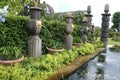 Arundel Castle fountain, Arundel, West Sussex, England Royalty Free Stock Photo