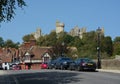 Arundel Castle looms over the town of Arundel, Sussex, UK