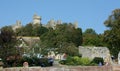 Arundel Castle looms over the town of Arundel, Sussex, UK