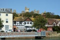 Arundel Castle looms over the town of Arundel, Sussex, UK