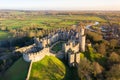 Arundel Castle, Arundel, West Sussex, England, United Kingdom. Bird Eye View Royalty Free Stock Photo