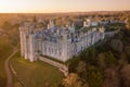 Arundel Castle, Arundel, West Sussex, England, United Kingdom. Bird Eye View Royalty Free Stock Photo